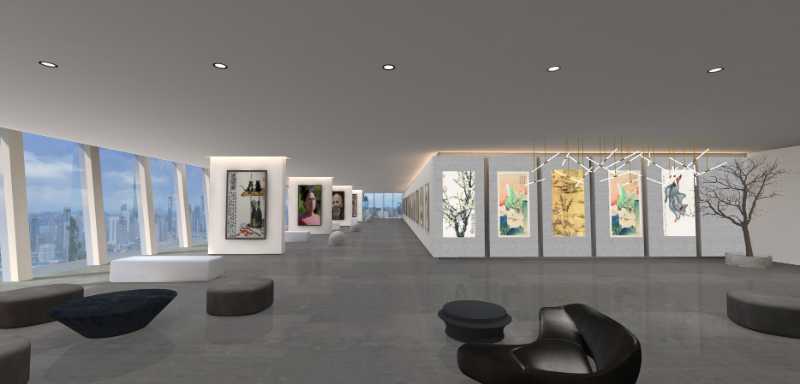 书画作品高端展厅