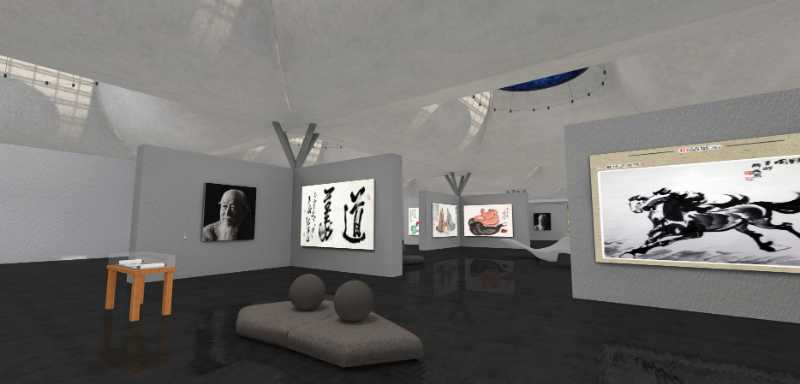 名家字画作品展厅
